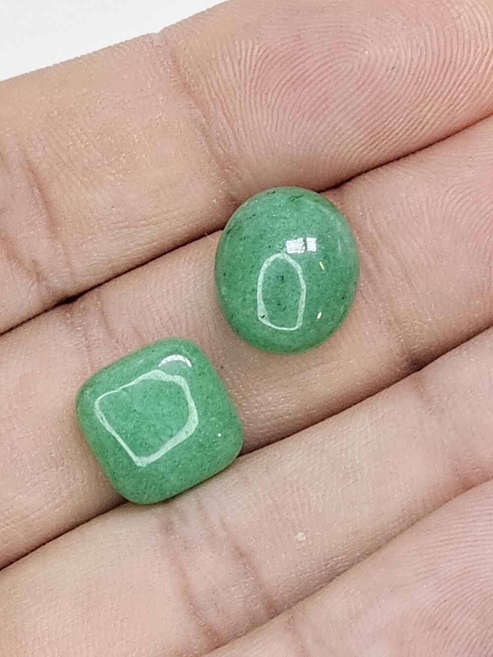 Natural Oval & Square Cabochon Loose Jade (2)